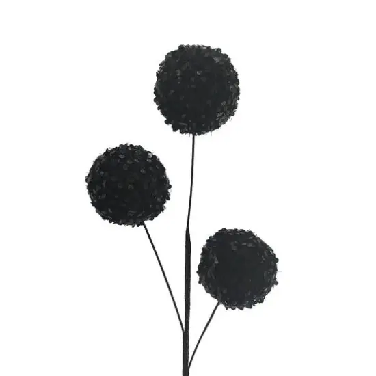 25.5" Sequin Spheres Stem by Ashland&reg; Black {4}