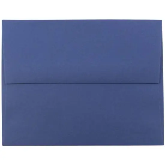 JAM Paper A10 Presidential Blue Recycled Invitation Envelopes {1}