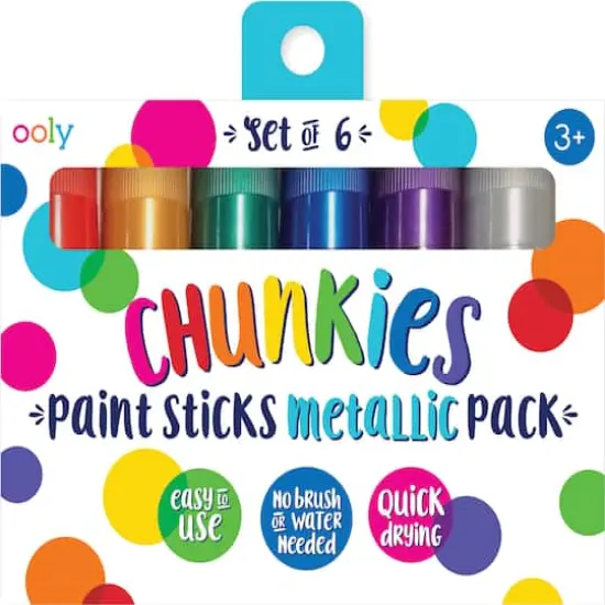 OOLY Chunkies Metallic Paint Sticks, 6ct. {1}