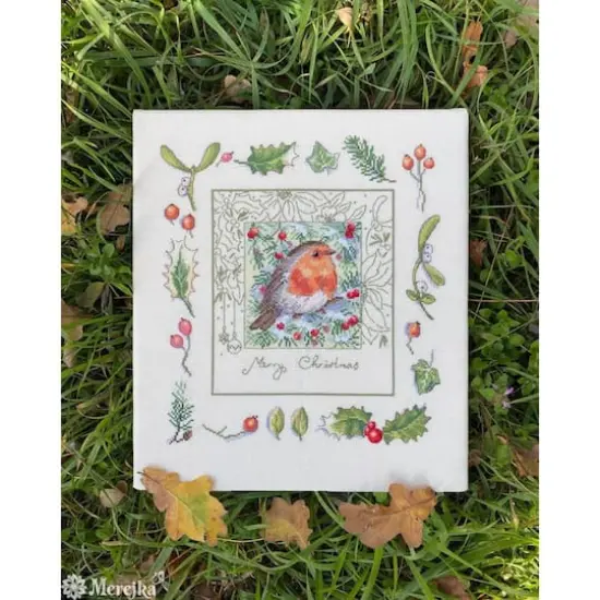 Merejka The Christmas Robin Counted Cross Stitch Kit {3}