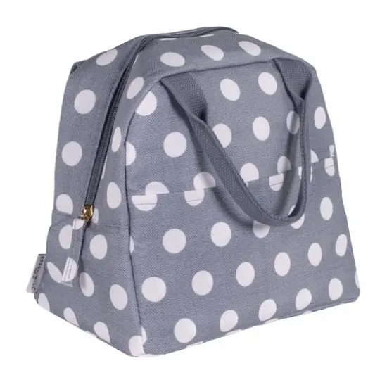 Steel Mill & Co.&reg; Blue & White Dot Small Lunch Tote {3}