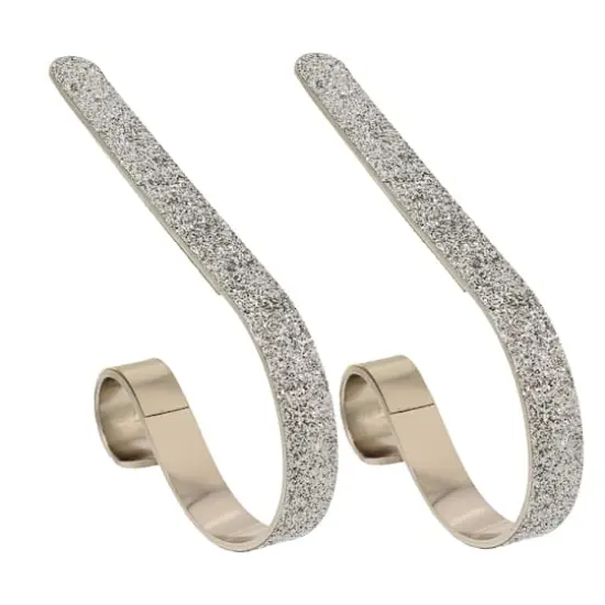 Original MantleClip® Silver Glitter Stocking Holders, 2ct. {1}