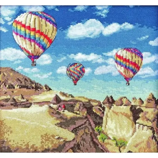 Letistitch Balloons Over Grand Canyon Counted Cross Stitch Kit {1}