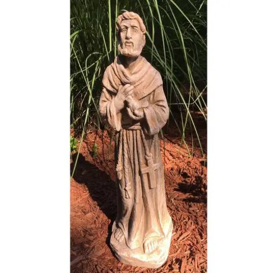 Santa's Workshop 22.5" Cold Cast St. Francis Statue {3}