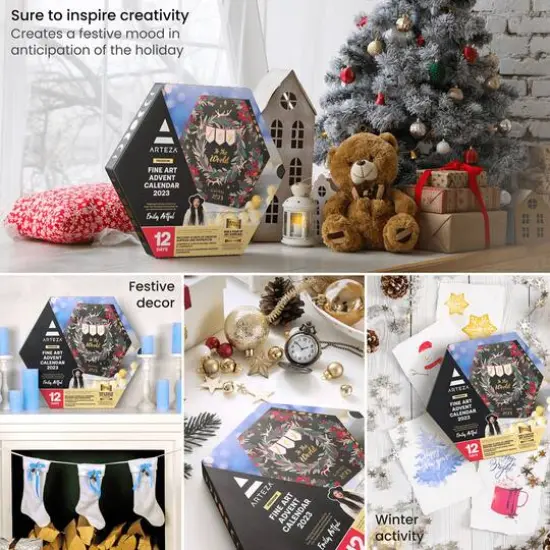 Arteza&reg; 12 Day Joy to the World Fine Art Christmas 2023 Advent Calendar {8}