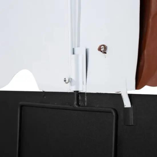 Glitzhome&reg; 32" Lighted Metal Halloween Ghost Yard Stake {9}