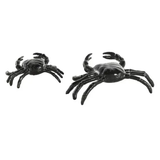 Black Aluminum Metal Crab Sculptures, 2ct. {7}