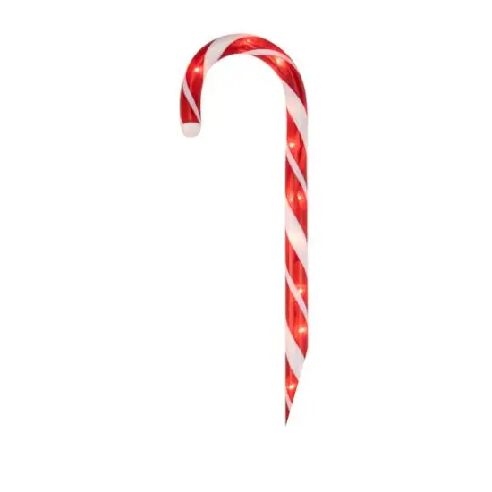 10ct. Candy Cane Lighted Christmas Pathway Markers {5}