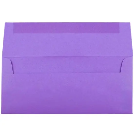 JAM Paper#10 Business Bright Hue Recycled Envelopes, 50ct. Violet Purple {4}