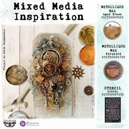 Finnabair&reg; Art Alchemy Metallique Wax, 0.68oz. Aged Brass {5}