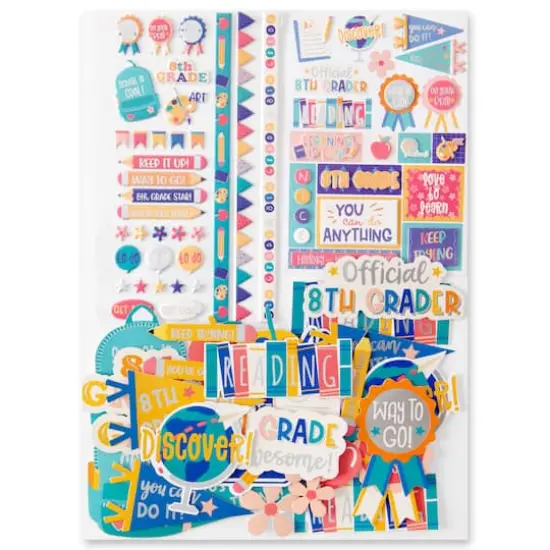 8th Grade Stickers by Recollections&trade; {4}