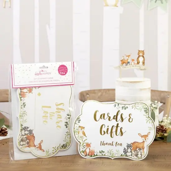 Kate Aspen&reg; Woodland Baby D&eacute;cor Sign Kit Set {3}