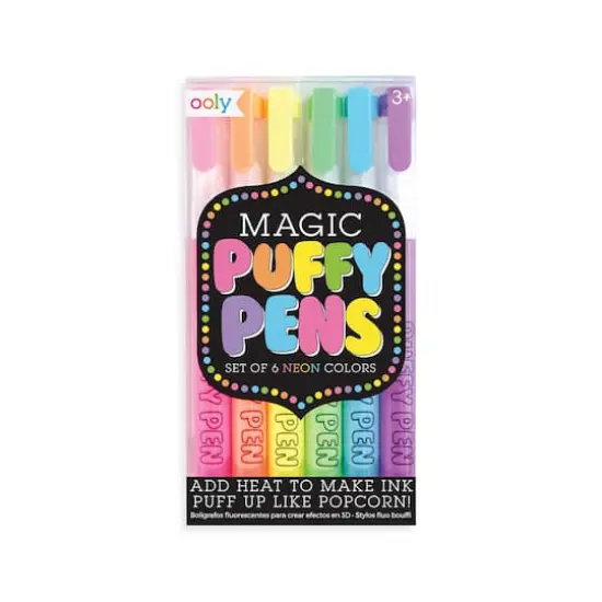 Magic 6 Color Neon Puffy Pen Set {1}
