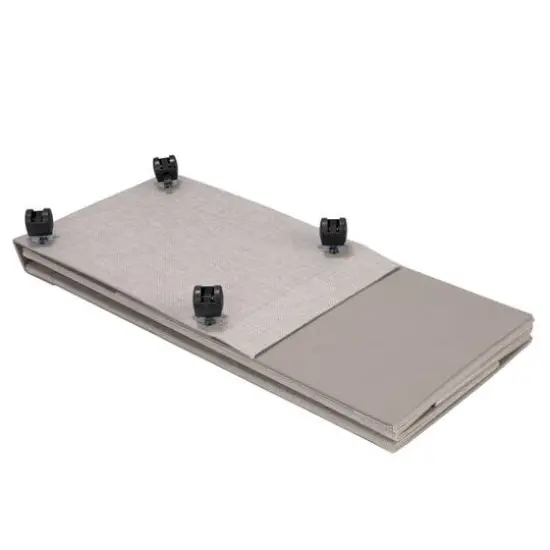 Household Essentials Narrow Collapsible Laundry Hamper with Liner & Lid Silver {15}