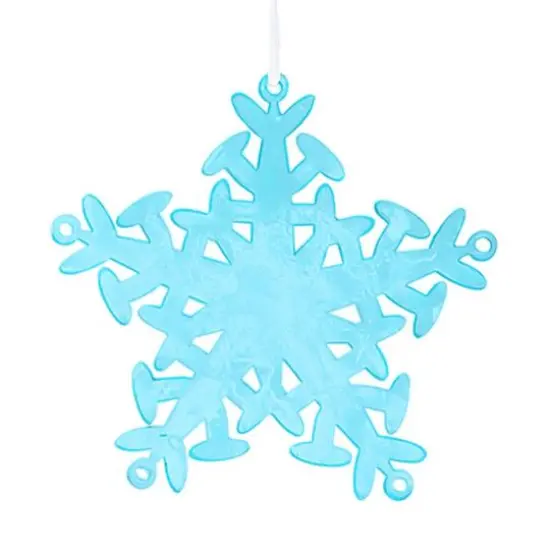 Essentials by Leisure Arts 3" Snowflake Clear Acrylic Ornaments, 10ct. {5}