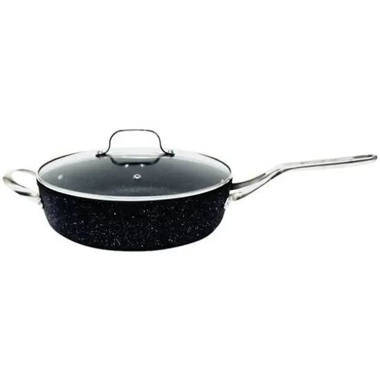 The Rock&reg; by Starfrit 11" Saut&eacute; Pan with Glass Lid & Stainless Steel Handles {1}