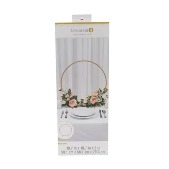 19.75" Gold Tabletop Hoop by Celebrate It&trade; {5}