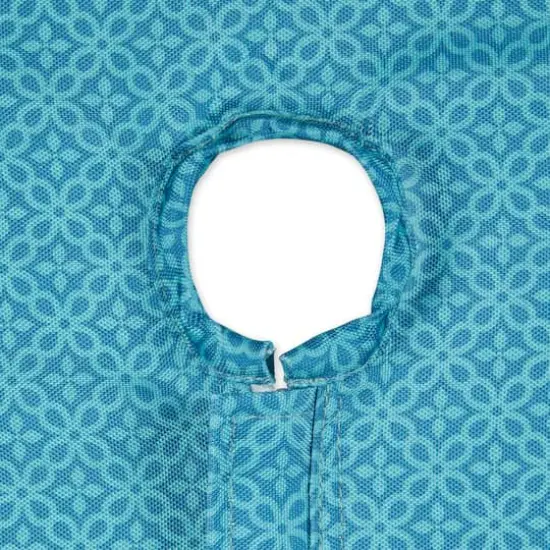 DII&reg; Storm Blue Tonal Lattice Print Outdoor Tablecloth with Zipper, 60x84 {4}