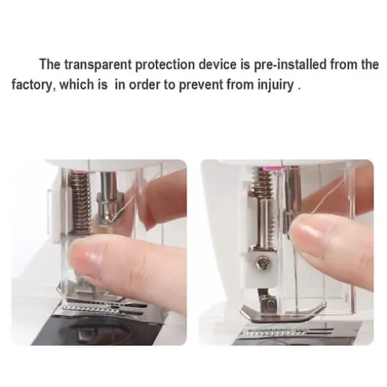 NEX&trade; Cute Pink Flex-Speed Double-Thread Cordless Easy Sewing Machine with Needle Protector {7}