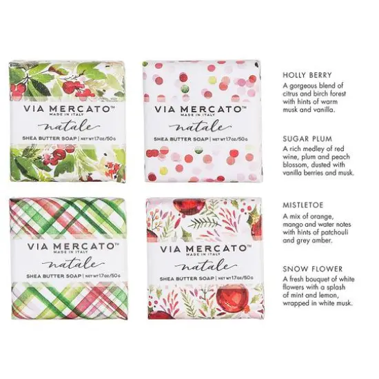 European Soaps Natale 4 Bar Gift Set {5}