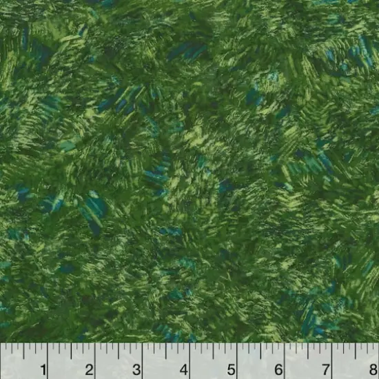 Robert Kaufman Meadow Green Brush Strokes Cotton Fabric {3}