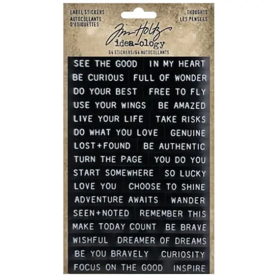 Tim Holtz&reg; Idea-Ology&reg; Sentiments Label Stickers {1}