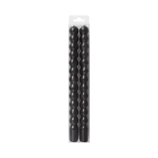 10" Unscented Bubble Taper Candles, 2ct. by Ashland&reg; Black {1}