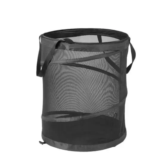 Honey Can Do Black Mesh Pop-up Laundry Hamper {1}