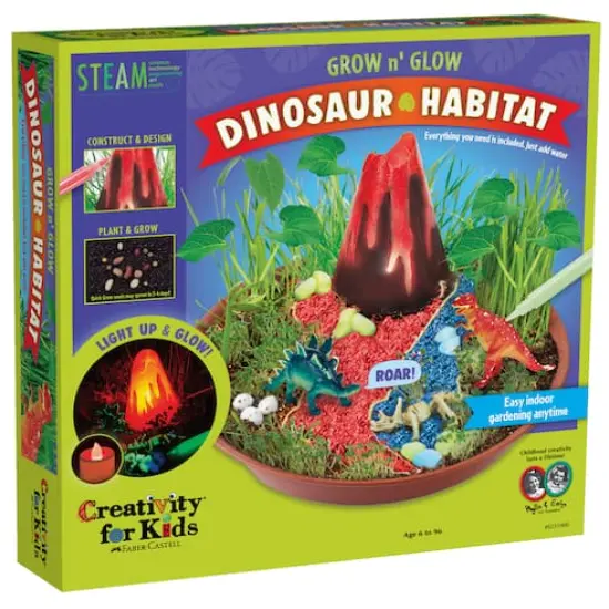Creativity for Kids Grow N' Glow Dinosaur Habitat Kit {1}