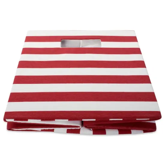 DII&reg; Striped Square Storage Cube Rust {7}
