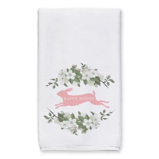 Pink Rabbit Tea Towel - Set of 2 {3}