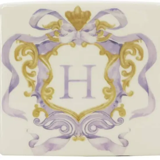 4.5" x 4" Ceramic Monogram D&eacute;cor by Ashland&reg; H {5}