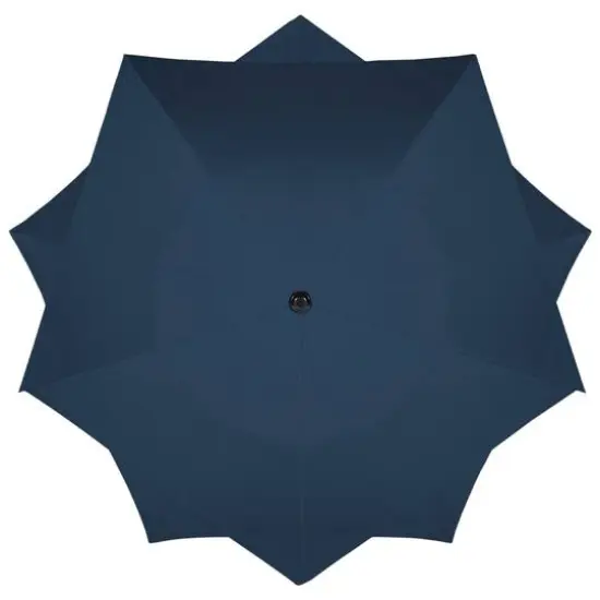 8.5ft. Outdoor Patio Lotus Umbrella Navy Blue {3}