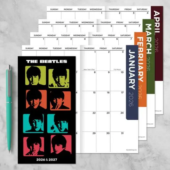 2026-2027 Beatles Small Monthly Pocket Planner {8}