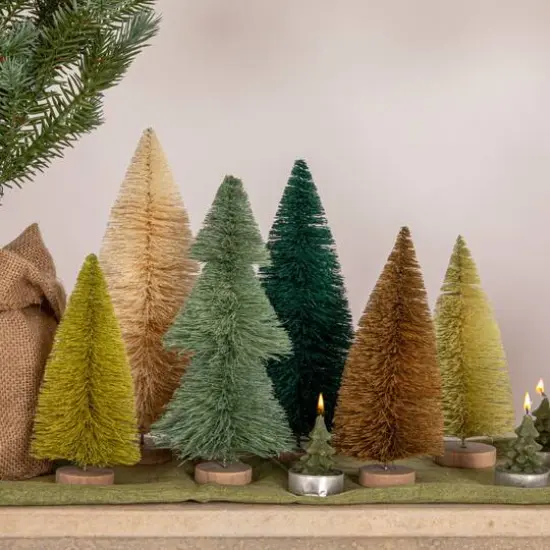 Hello Honey&reg; Sisal Bottle Brush Trees with Wood Bases, 6ct. {4}