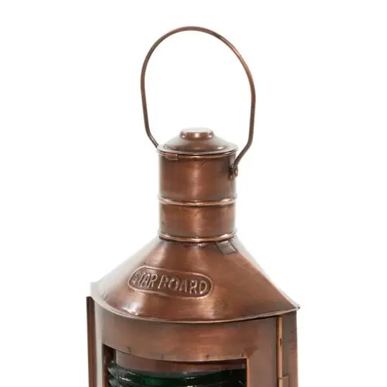 Set of 3" Multi Colored Metal Rustic Lantern, 5" x 11" {6}