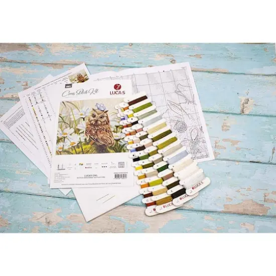 Luca-s Lucky Owl Counted Cross Stitch Kit {10}