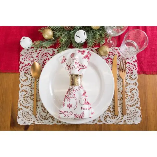 DII&reg; Vintage Christmas Print Napkins, 6ct. {3}