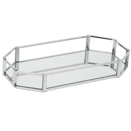 Home Details Octangular Mirrored Vanity Tray {1}