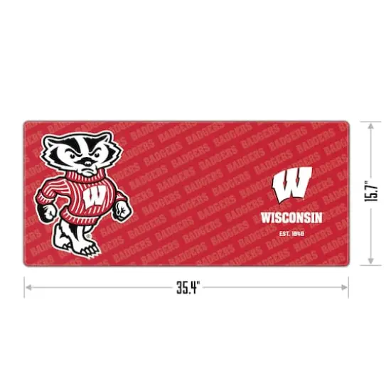 College Football Logo Series Desk Pad Wisconsin Badgers {4}