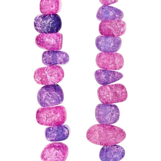 Amethyst Crackle Quartz Nugget Beads by Bead Landing&trade; {1}