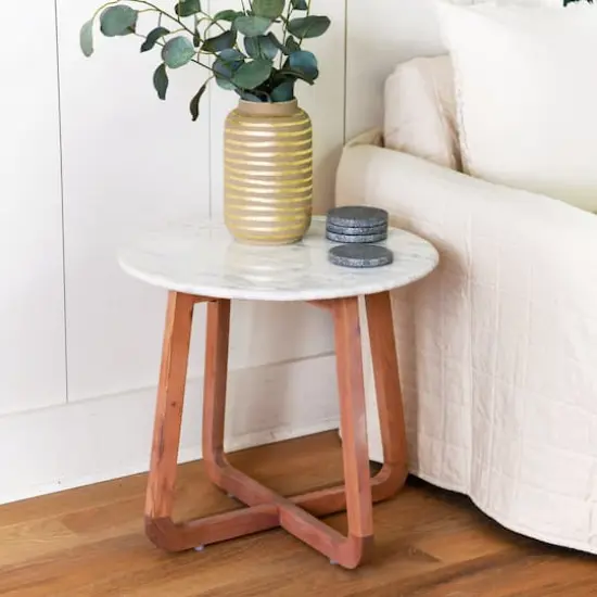 Hello Honey&reg; 9" Gold Striped Stoneware Vase {4}