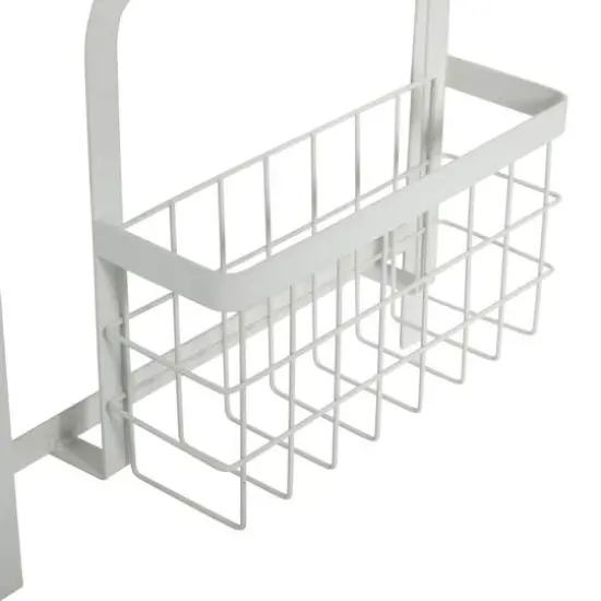 Household Essentials 26" Metal Magnetic Organizer Rack White {7}