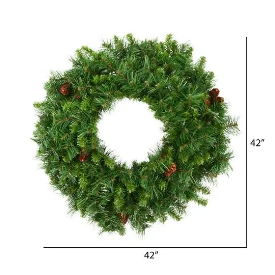 42" Cheyenne Pine Christmas Wreath {4}