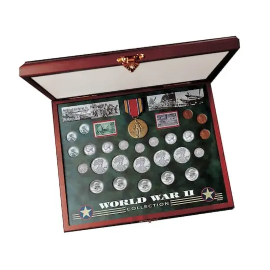 Comprehensive World War II Coin & Stamp Set {3}