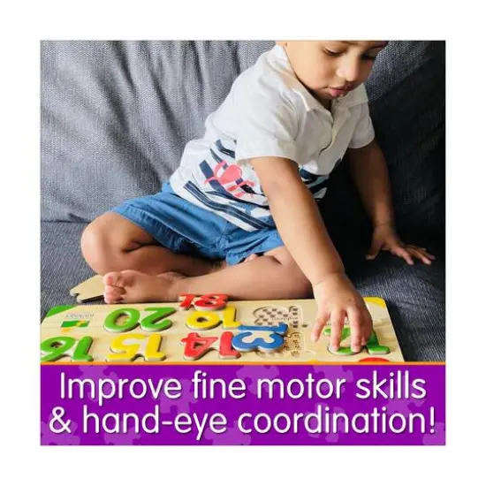 Lift & Learn Puzzle - 123: 21 Pcs {9}