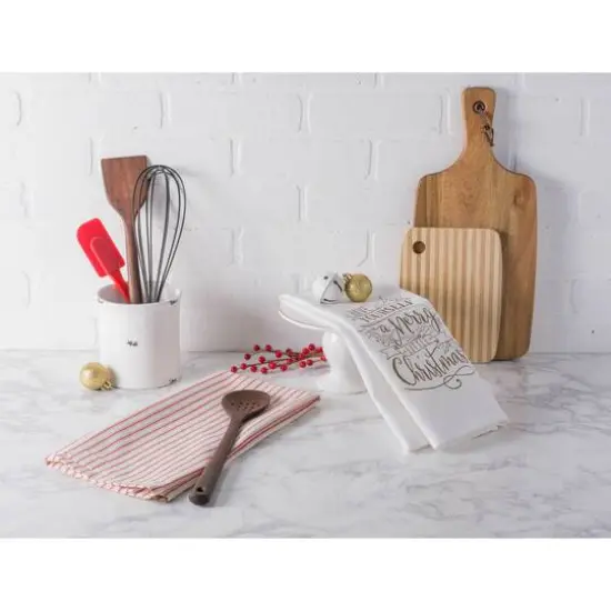 DII&reg; Assorted Merry Little Christmas Dishtowel Set {6}