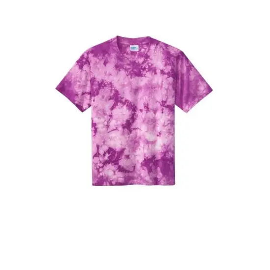 Port & Company&reg; Crystal Tie-Dye Youth T-Shirt Purple {1}