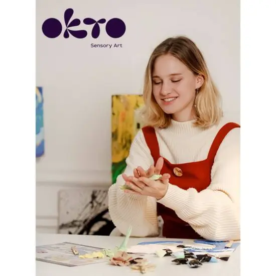 OKTO Sensory Art 3D Claude Monet Water Lilies Clay Painting Kit {8}