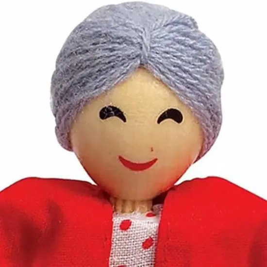 Hape Happy Family Dollhouse 6 Dolls Set {5}